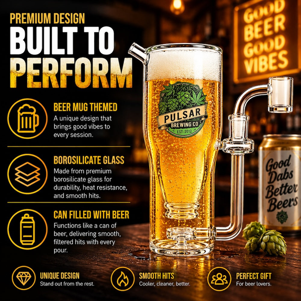 Smokeable Beer Mug Dab Rig
