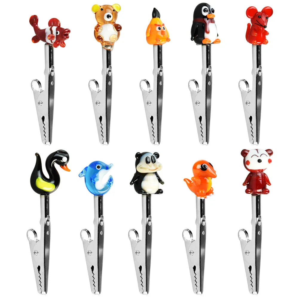 Fat Buddha Glass Accessories Animal Roach Clip