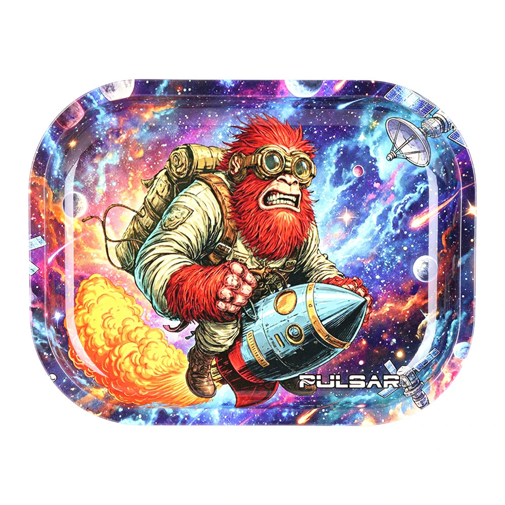Pulsar Accessories Big Foot Blast Mini Metal Rolling Tray 7in X 5.5in