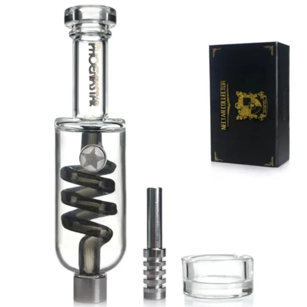 Freezable 6in Nectar Collector - Glycerin Coil with Titanium Nail
