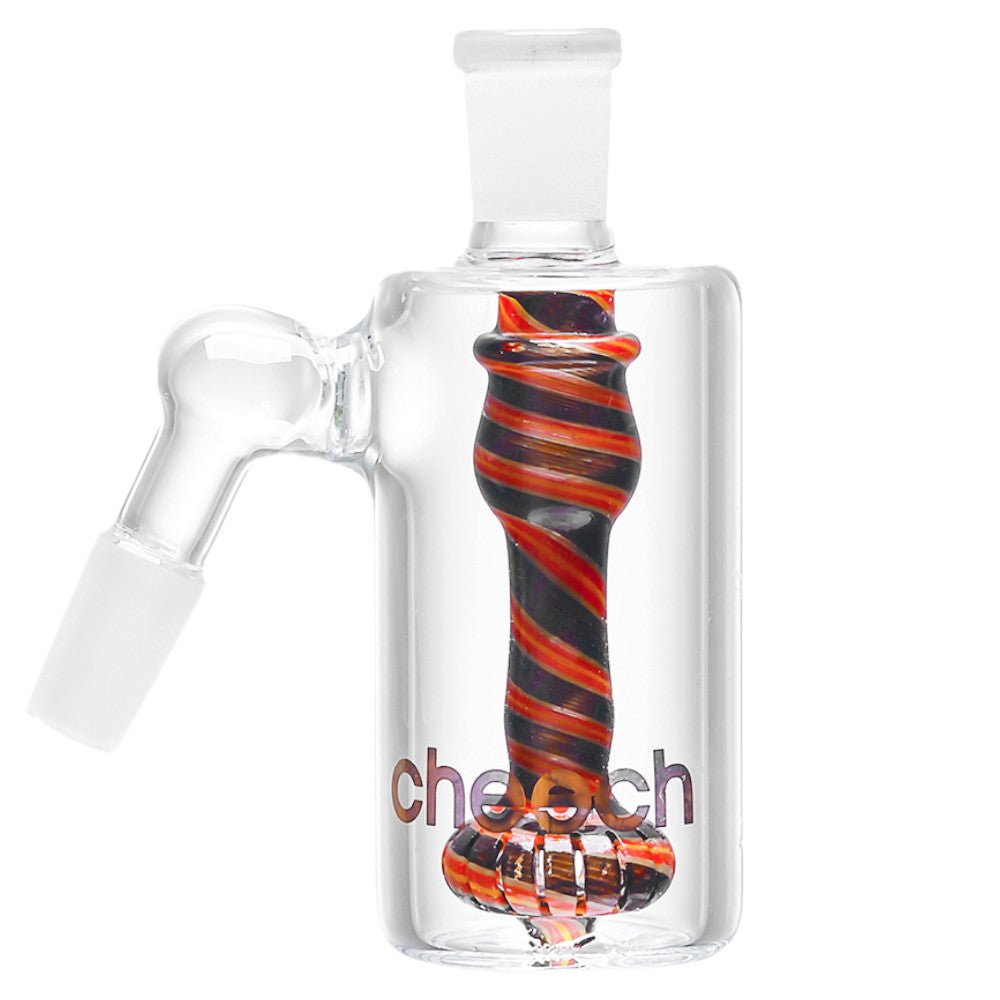 Cheech Glass Accessories Black Worked Swirl Ash Catcher