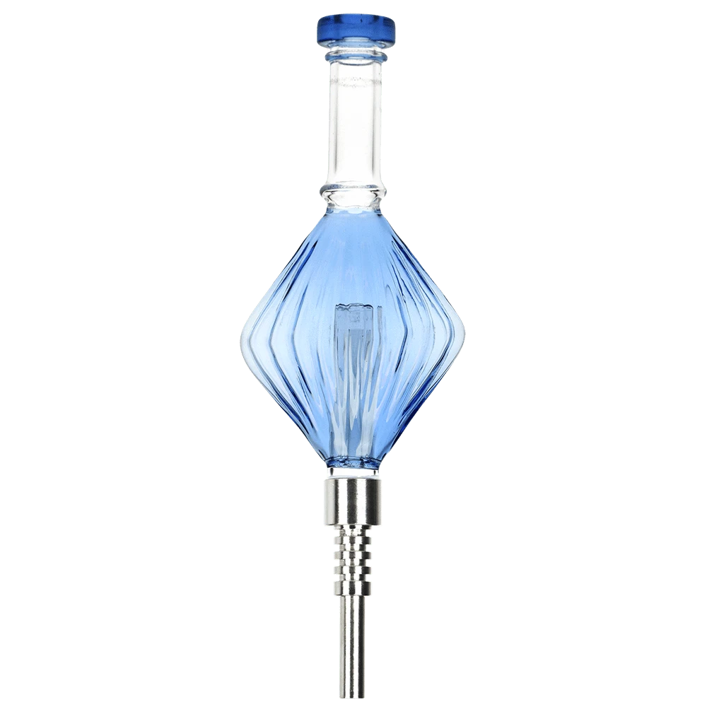 Pulsar Accessories Blue Art Deco Diamond Dab Straw