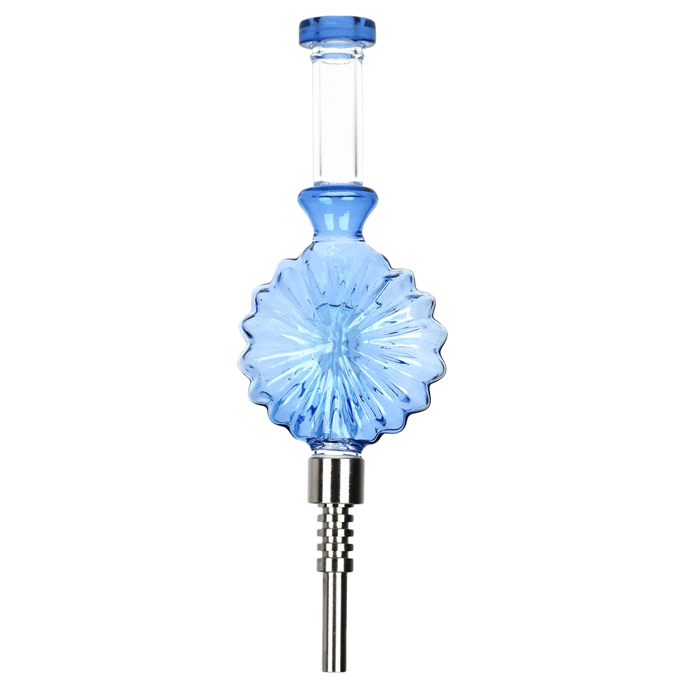 Pulsar Accessories Blue Art Deco Round Dab Straw
