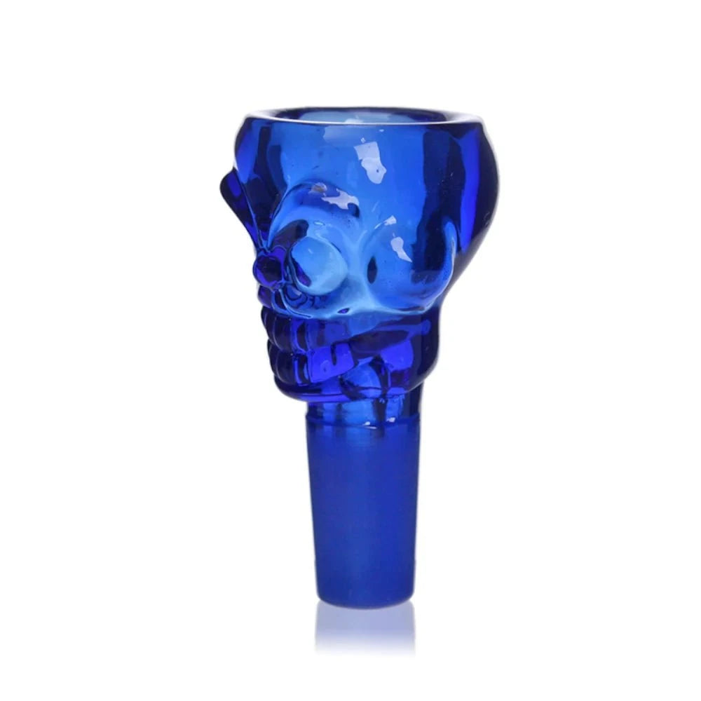 Fat Buddha Glass Accessories Blue Skull Bong Bowl