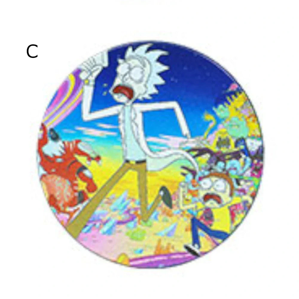 Fat Buddha Glass Accessories C Rick and Morty Herb Grinder