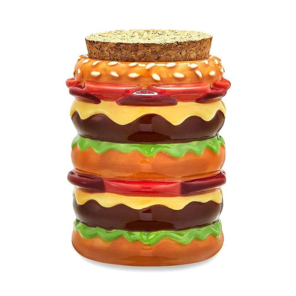 Fat Buddha Glass Accessories Cheeseburger Stash Jar