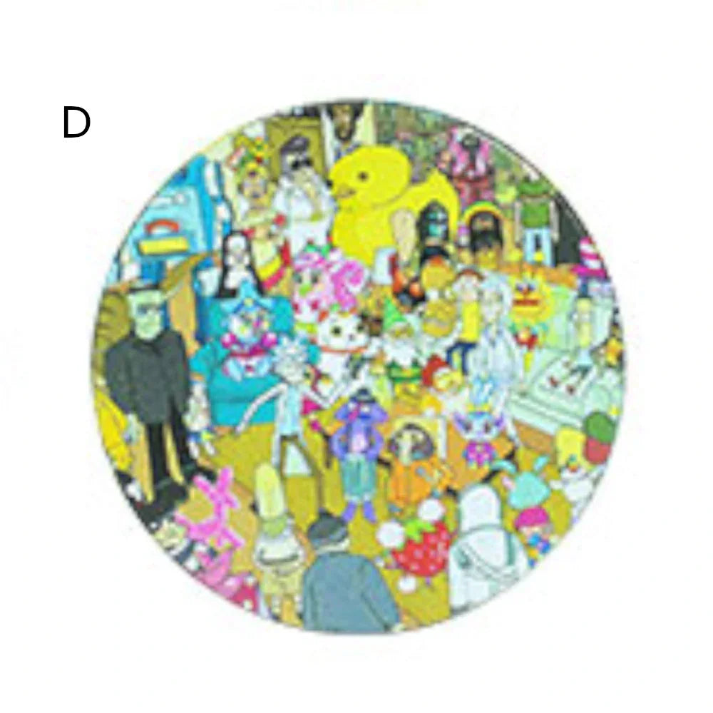 Fat Buddha Glass Accessories D Rick and Morty Herb Grinder