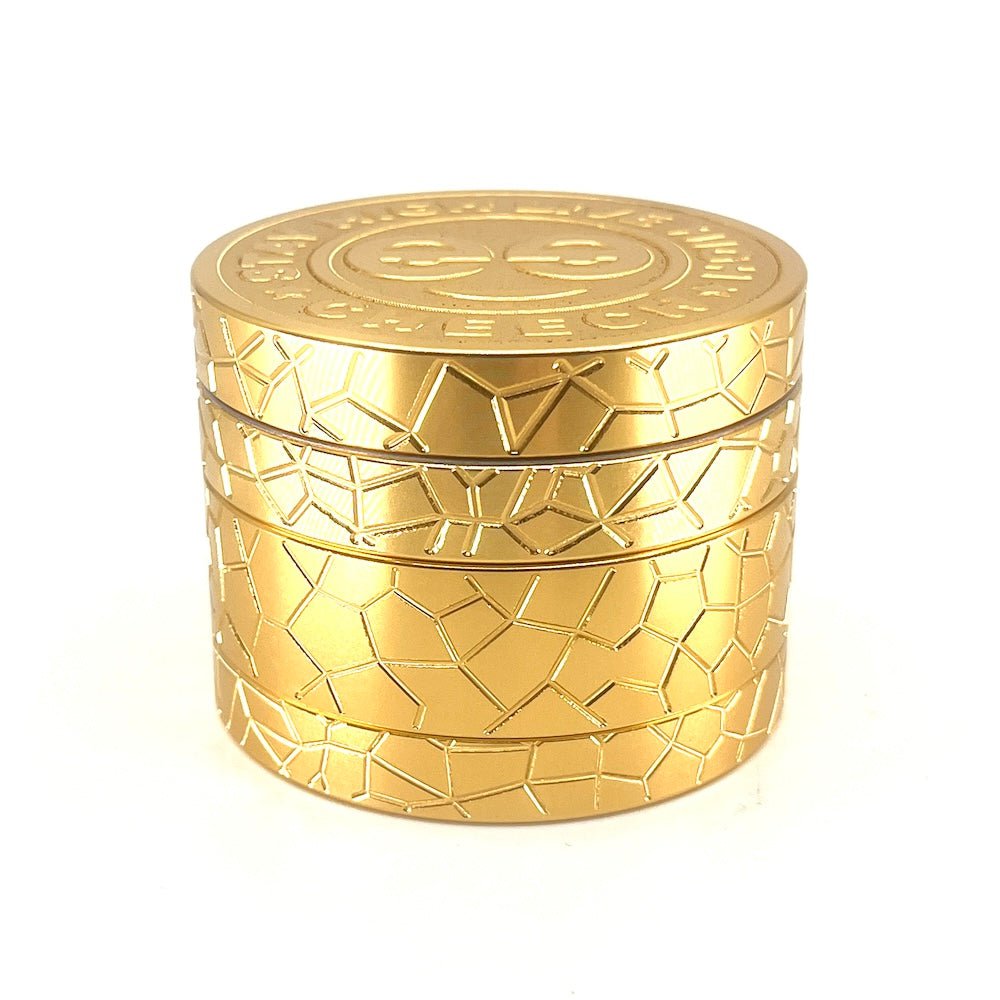 Cheech Glass Accessories Gold 4pc Cheech Grinder