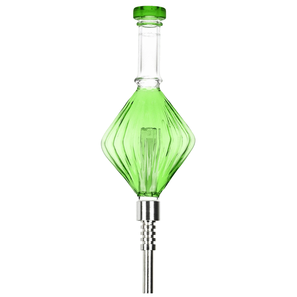 Pulsar Accessories Green Art Deco Diamond Dab Straw