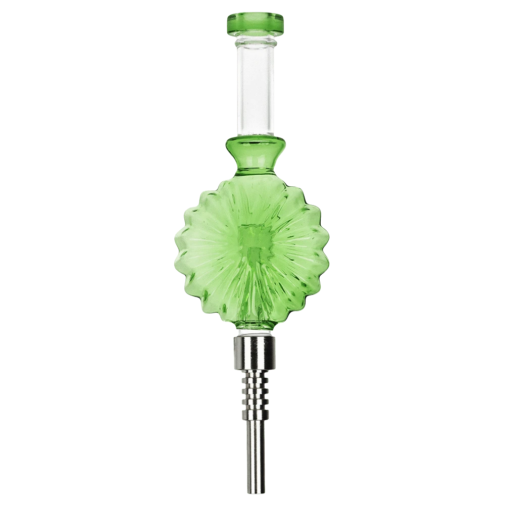 Pulsar Accessories Green Art Deco Round Dab Straw
