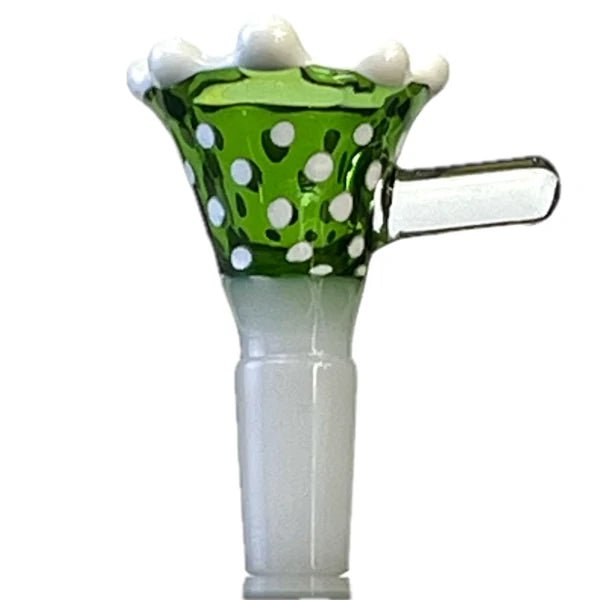 Fat Buddha Glass Accessories Green Dots Bong Bowl