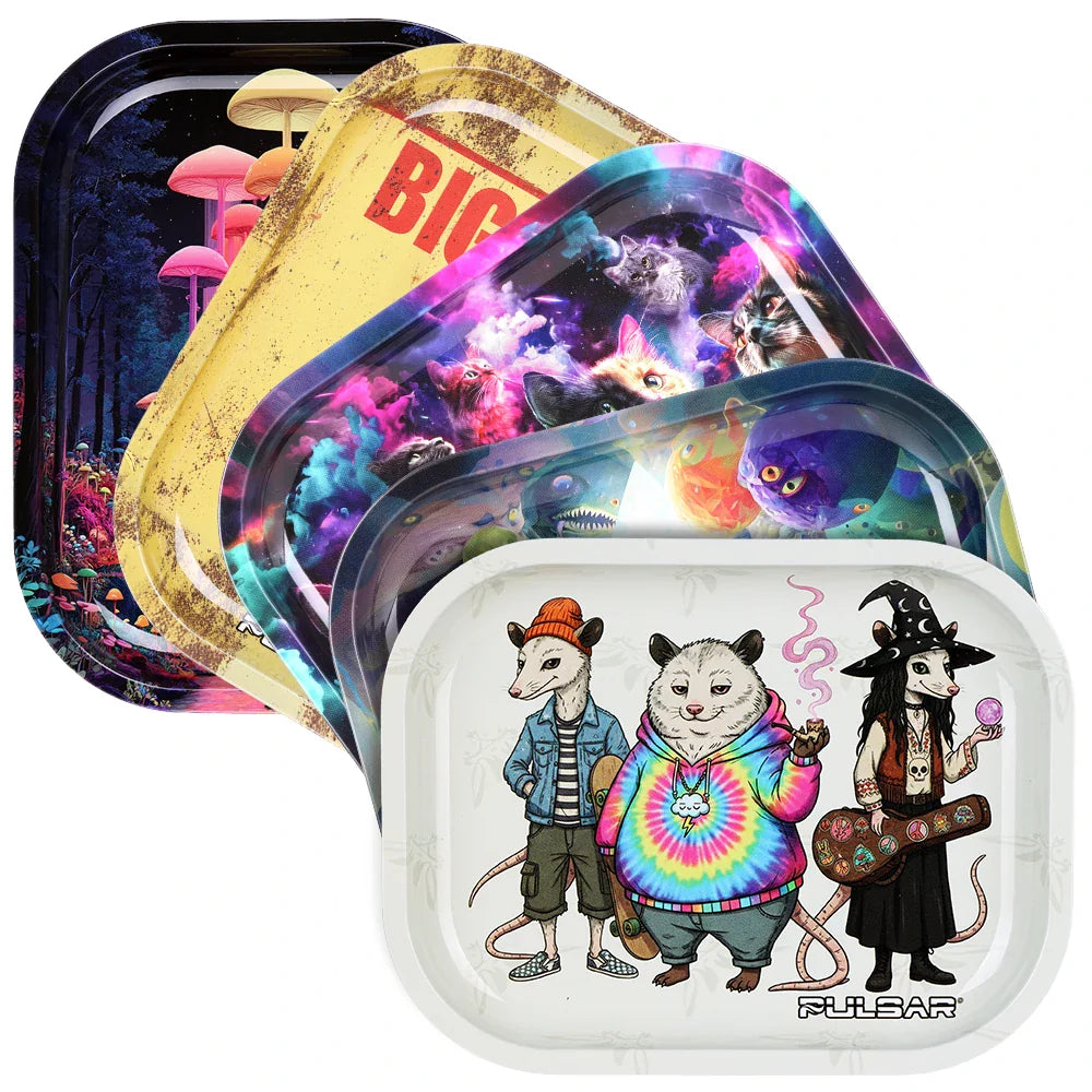 Pulsar Accessories Mini Metal Rolling Tray 7in X 5.5in