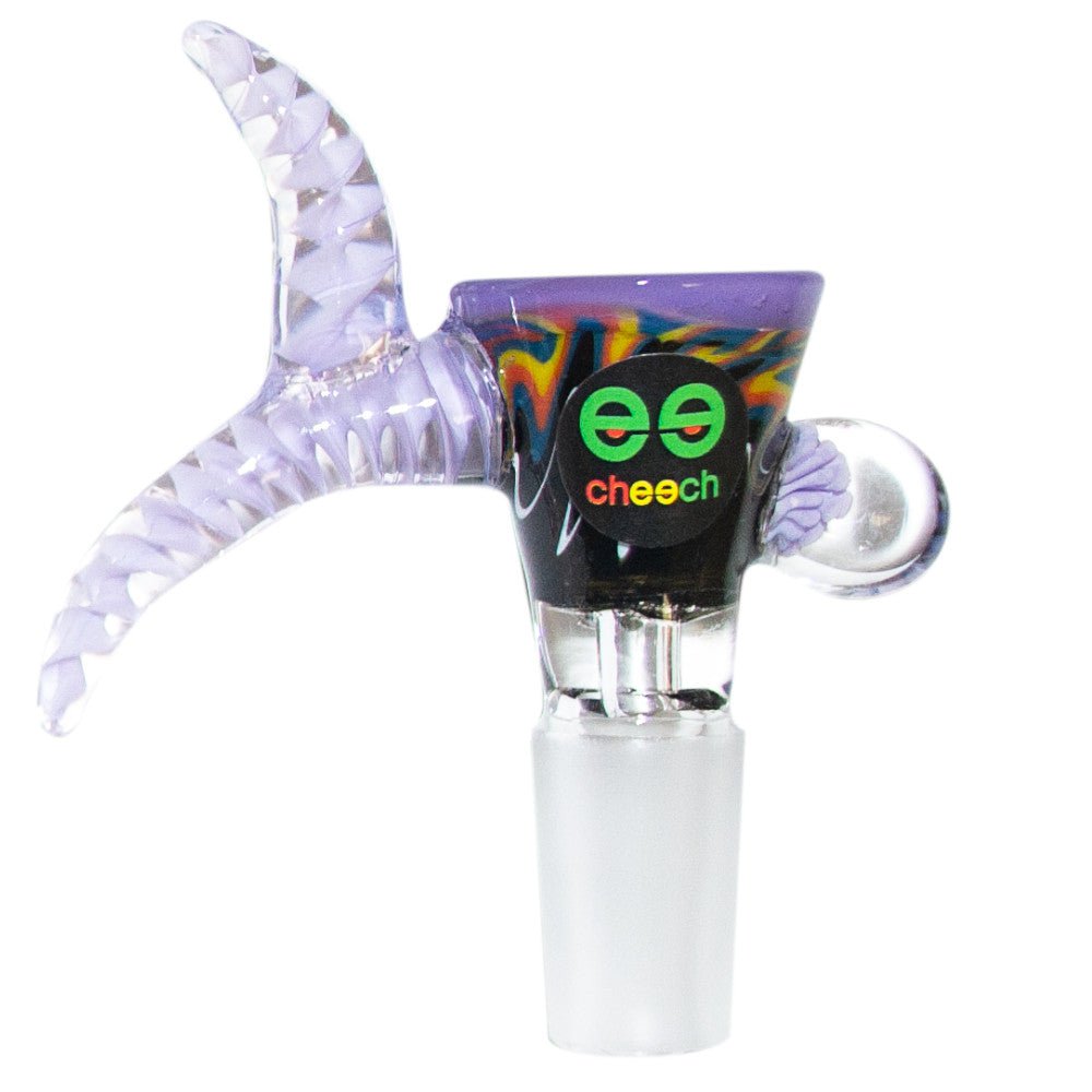 Cheech Glass Accessories Purple Wig Wag Double Horn Bowl
