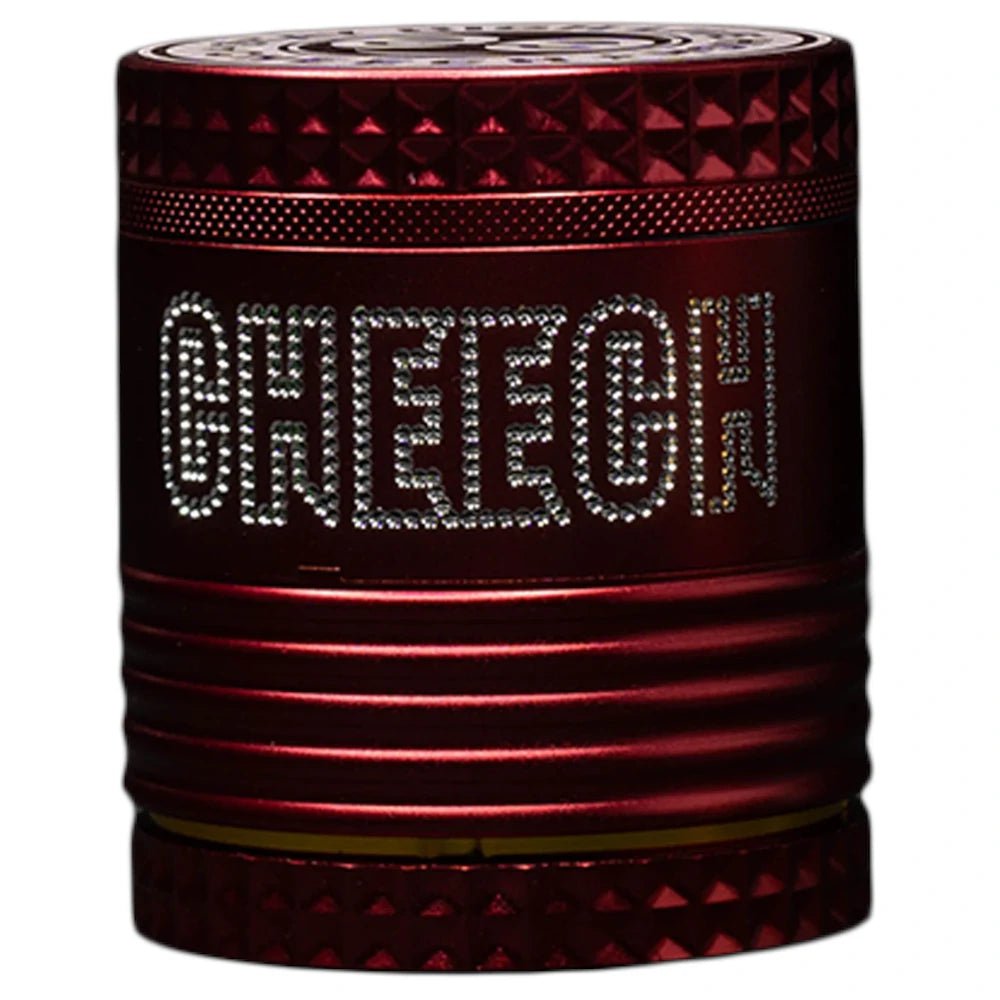 Cheech Glass Accessories Red Quick Release 4pc Grinder