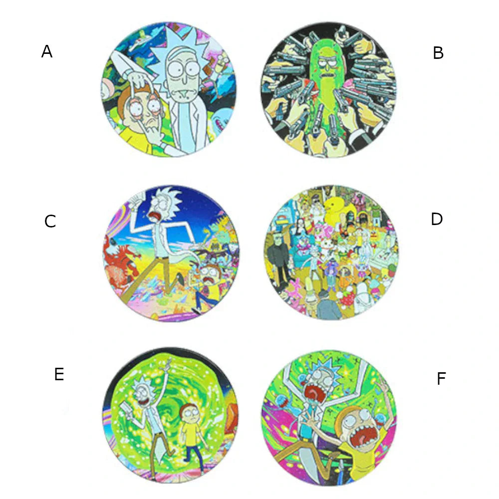 Fat Buddha Glass Accessories Rick and Morty Herb Grinder