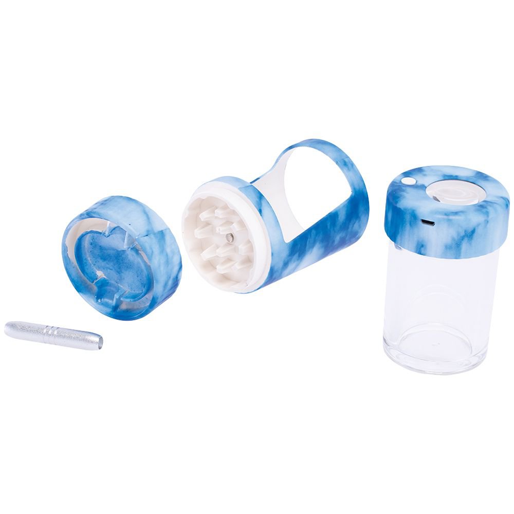 Fat Buddha Glass Accessories Stash & Grind LED Storage Jar