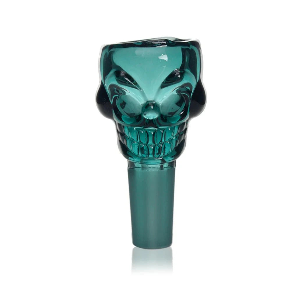 Fat Buddha Glass Accessories Teal Skull Bong Bowl