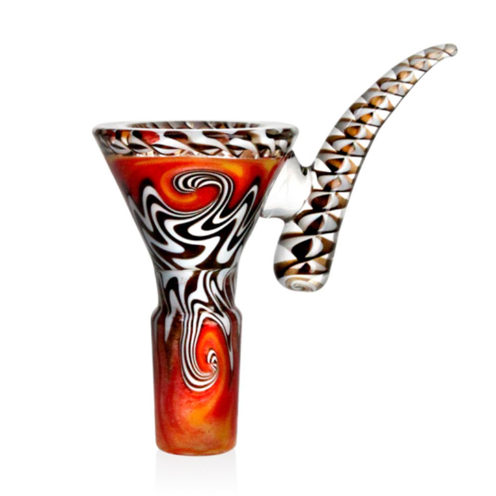 Fat Buddha Glass Accessories White Wig Wag Funnel Bowl