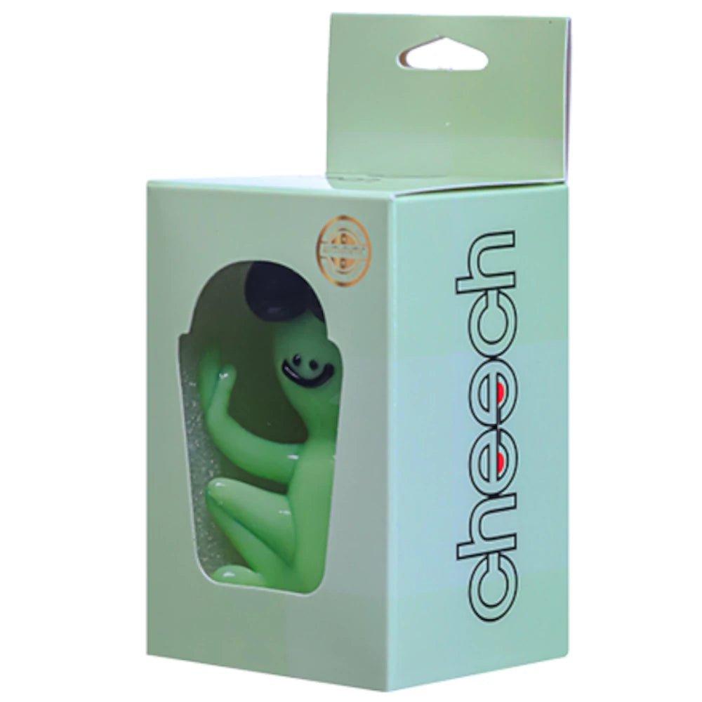 Fat Buddha Glass Alien Man Hand Pipe