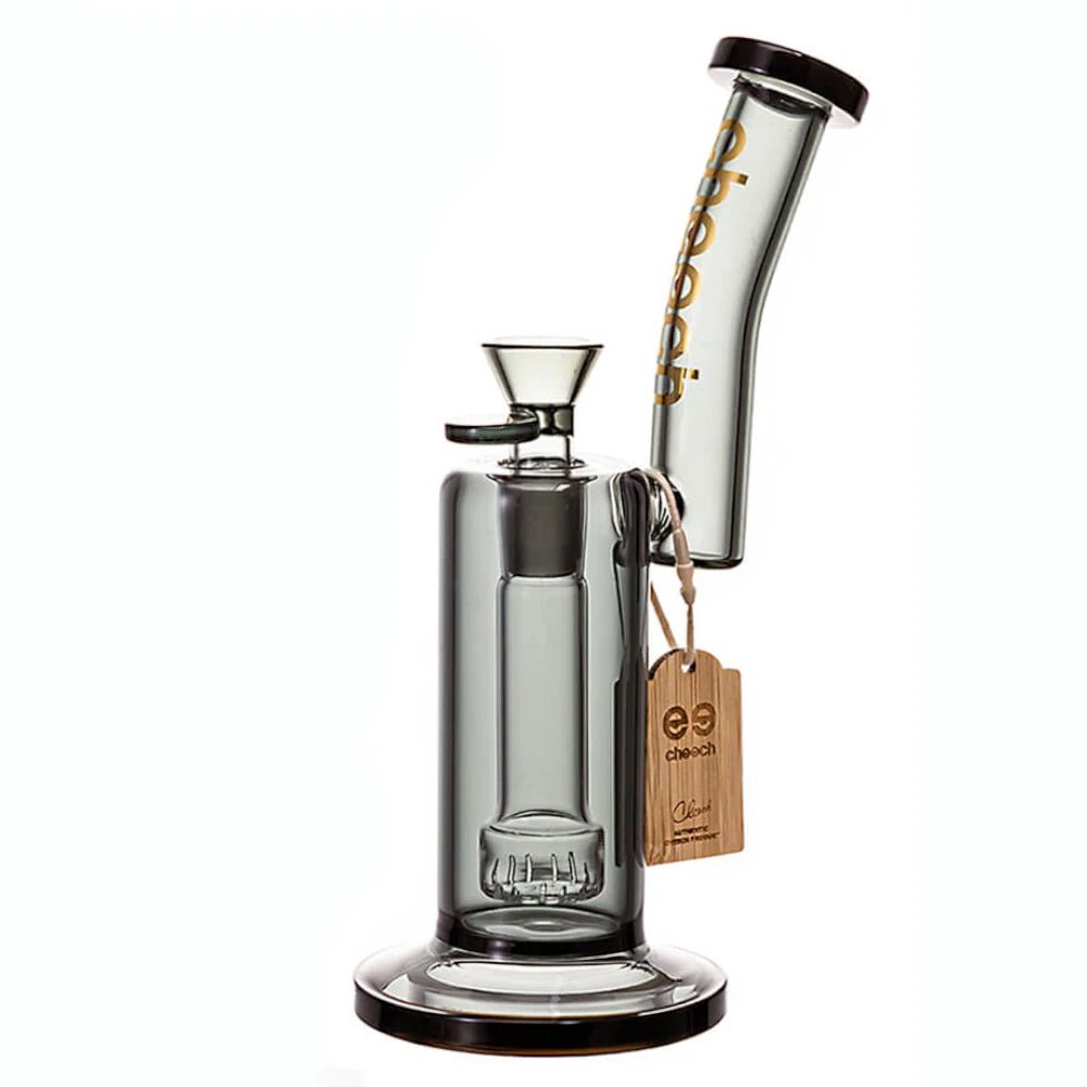 Cheech Glass Black Center Mount Water Pipe