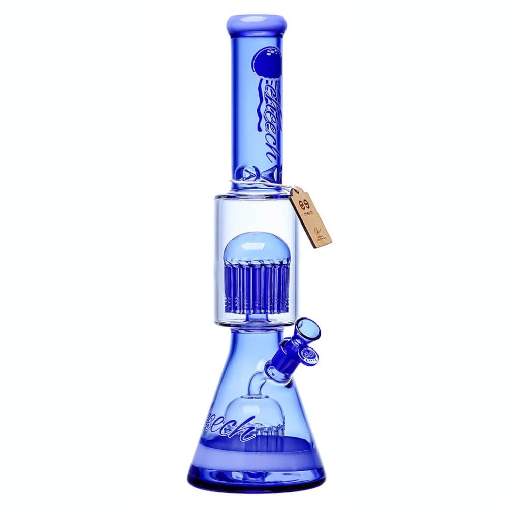 11-Inch Glass Hookah Bong With Percolator – Thick Scientific Glass, Handmade In USA