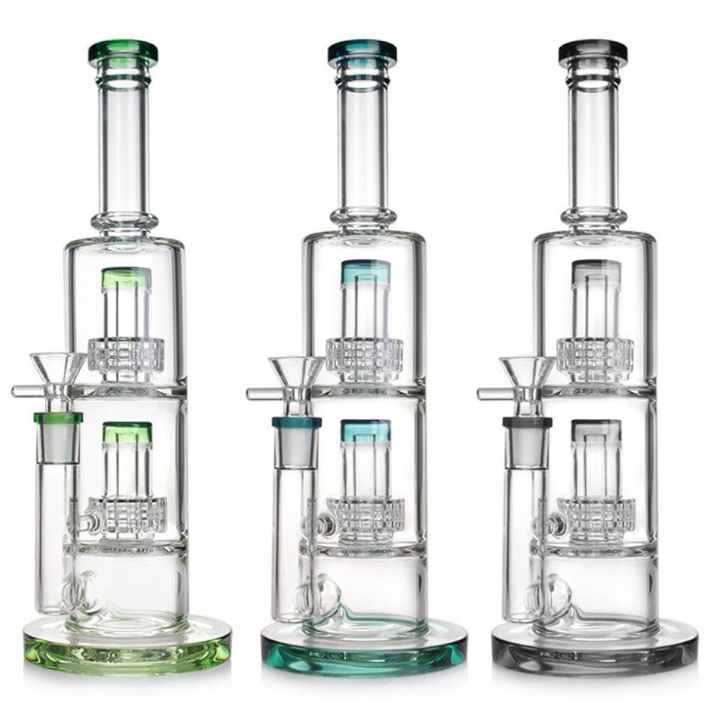 Fat Buddha Glass Bong 3 Chamber Matrix Bong