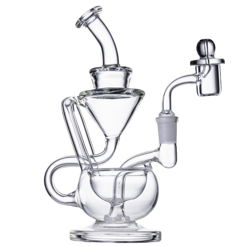 Human Grade Bong 8in Recycler 1A Dab Rig