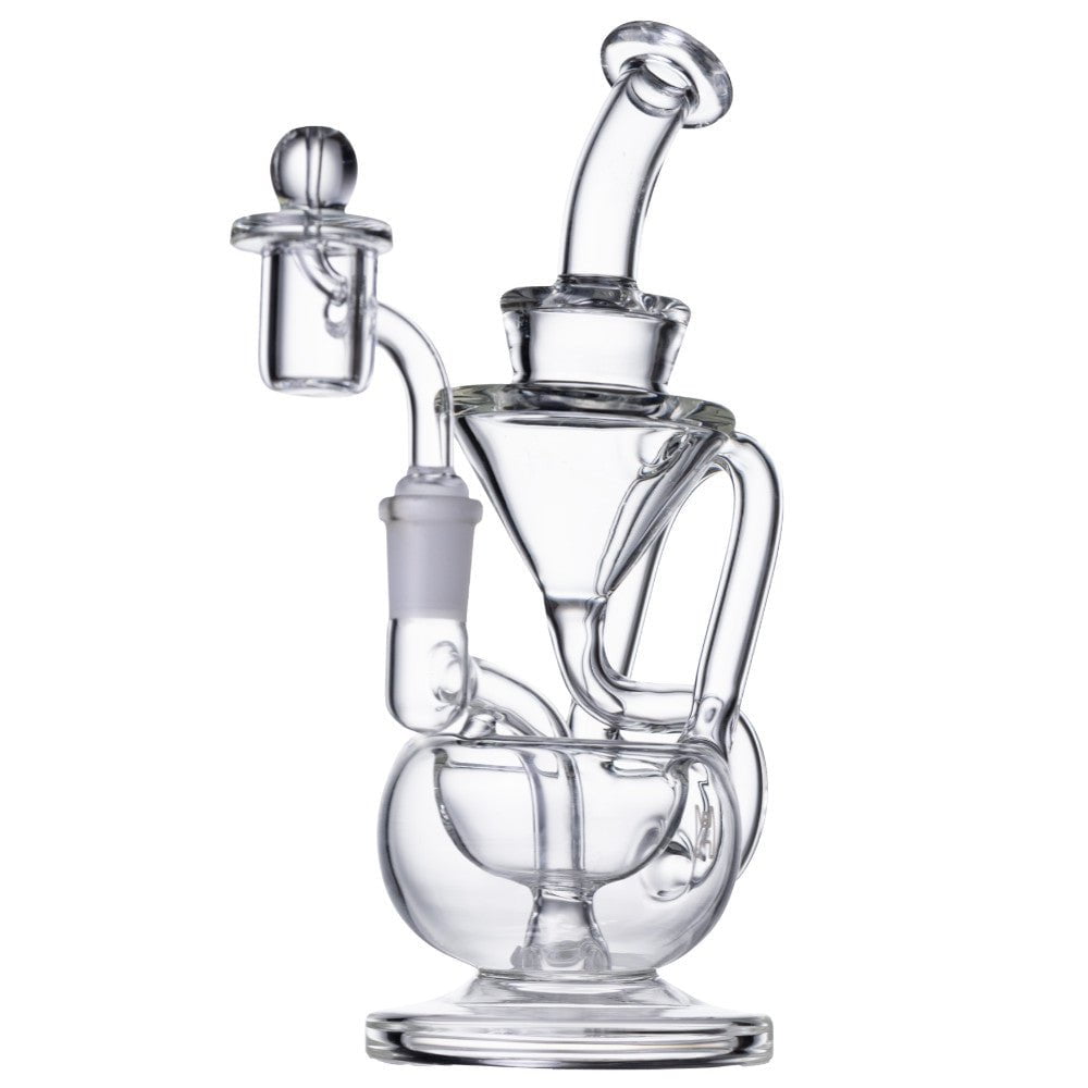 Human Grade Bong 8in Recycler 1A Dab Rig