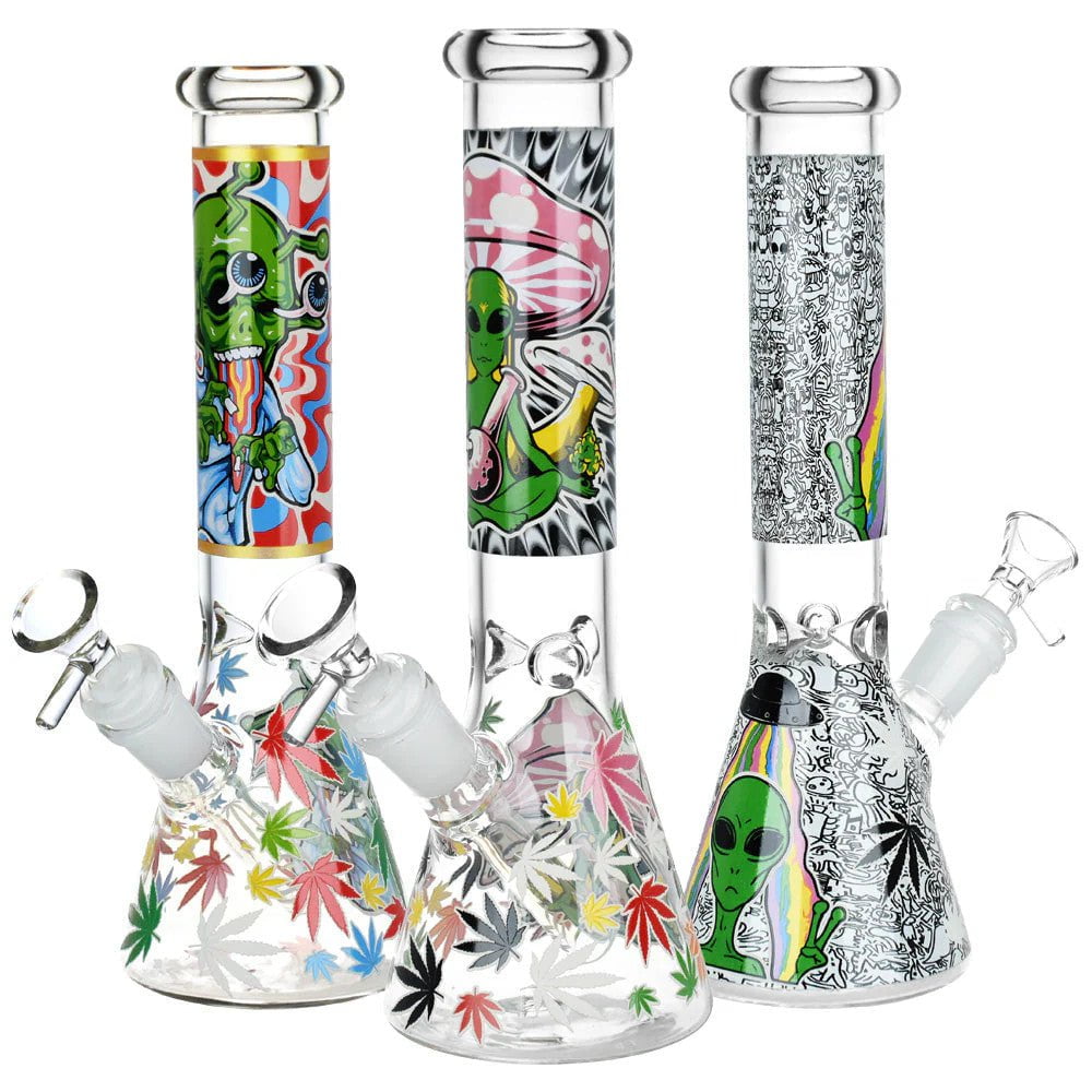Fat Buddha Glass Bong Alien Beaker Bong