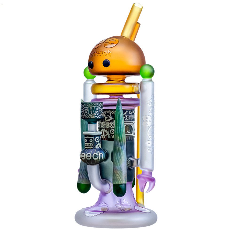 Cheech Glass Bong Amber Bubble Bot Bong