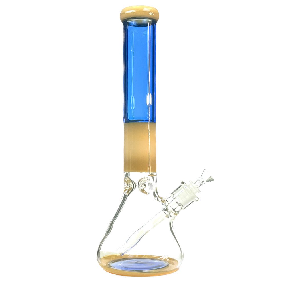 Fat Buddha Glass Bong Amber Classy Beaker Bong