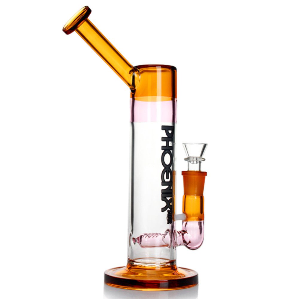 Phoenix Bong Amber Inline Bubbler Bong