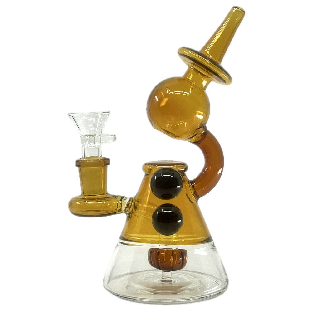 Fat Buddha Glass Bong Amber Scope Mini Bong
