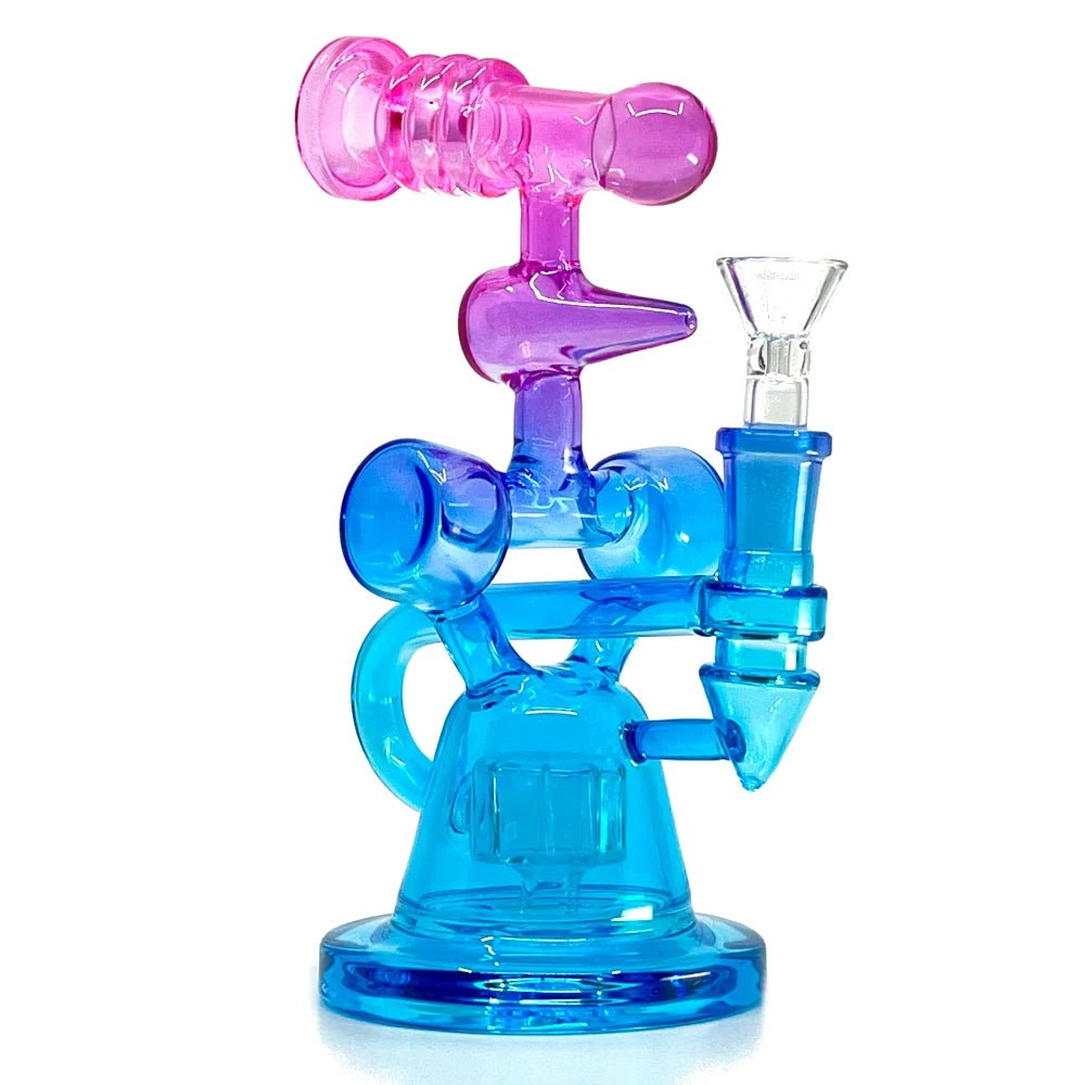 Fat Buddha Glass Bong Arrow Recycler Bong