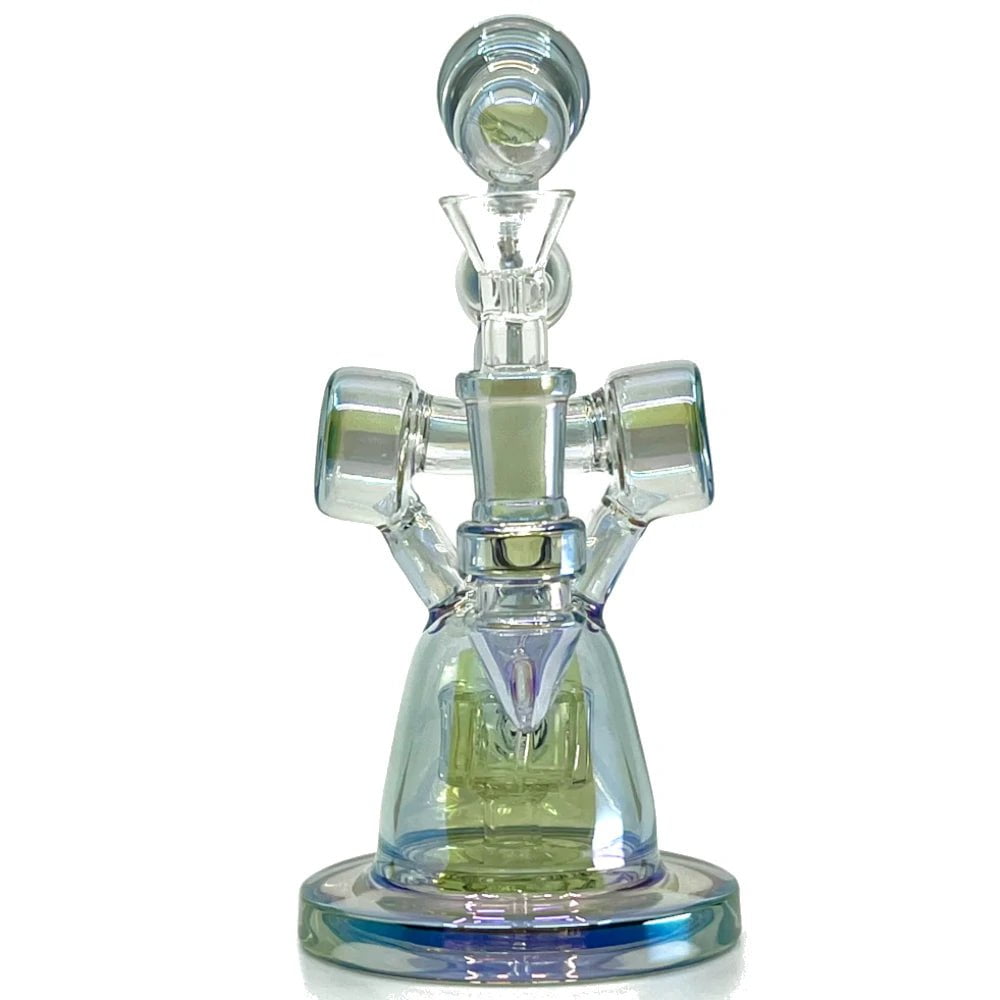 Fat Buddha Glass Bong Arrow Recycler Bong