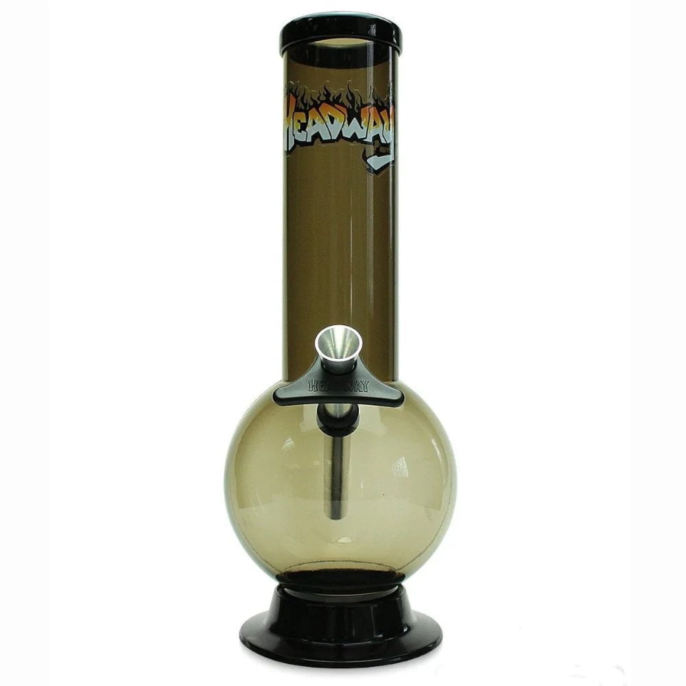 Fat Buddha Glass Bong Black 8 Inch Bubble Plastic Bpong