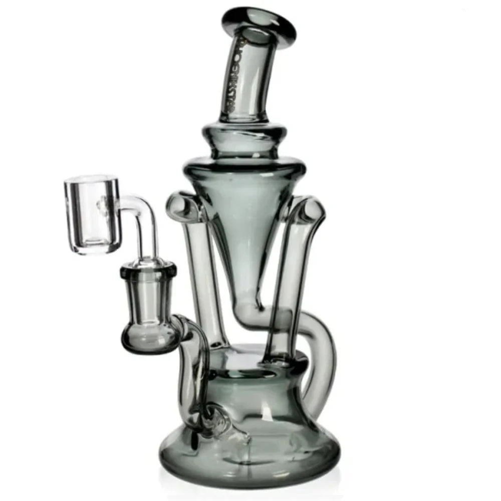 Phoenix Bong Black 8in Mini Recycler Dab Rig