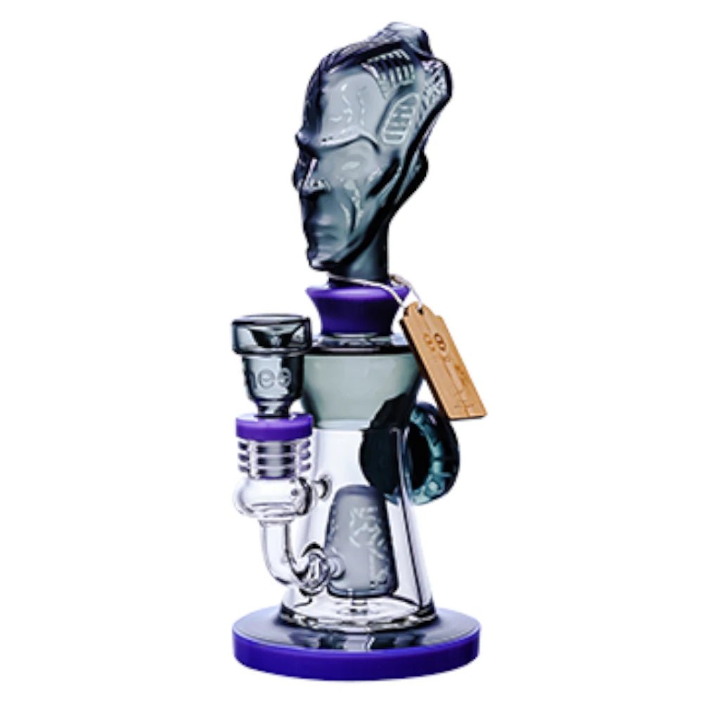 Cheech Glass Bong Black Conscious Guru Water Pipe