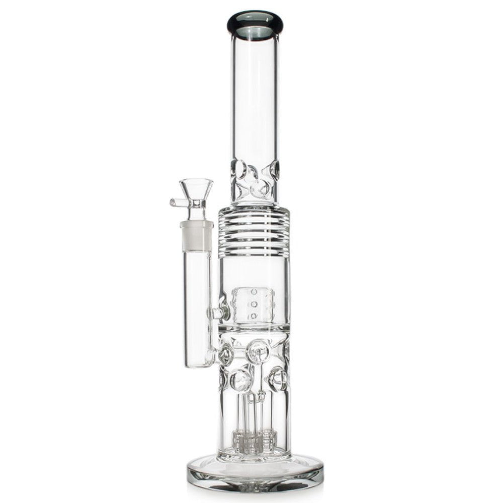 Fat Buddha Glass Bong Black Heavy Hitter Bong