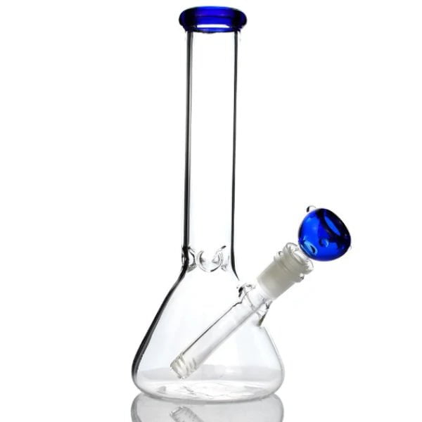 Fat Buddha Glass Bong Blue 10 Inch Beaker Bong