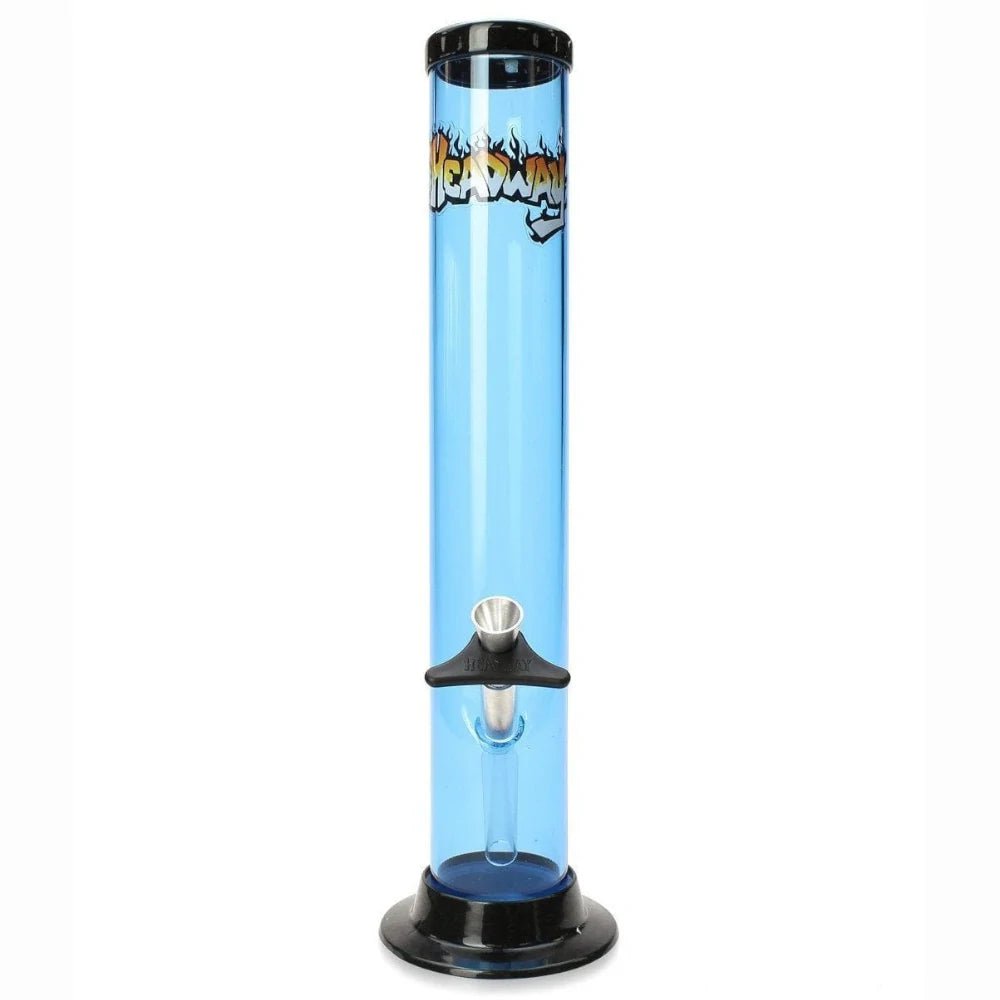 Fat Buddha Glass Bong Blue 12 Inch Plastic Straight Bong