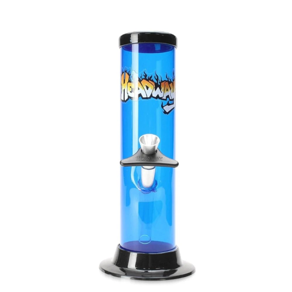 Fat Buddha Glass Bong Blue 6 Inch Plastic Straight Bong