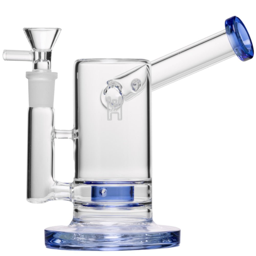 Human Grade Bong Blue 6in Sidecar Bubbler