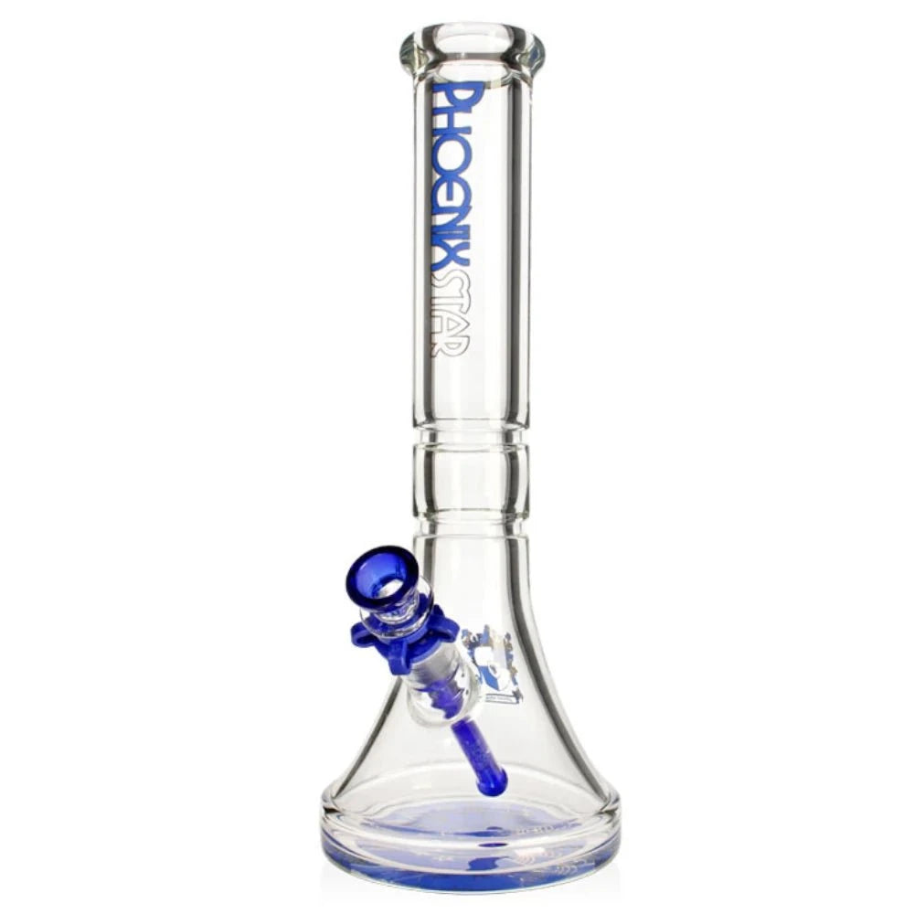 Phoenix Bong Blue 9mm Thick Beaker Bong