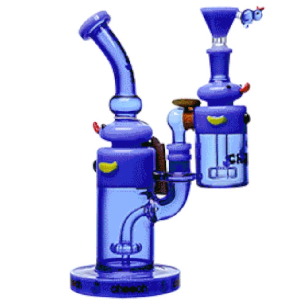 Cheech Glass Bong Blue Cool Duck Water Pipe