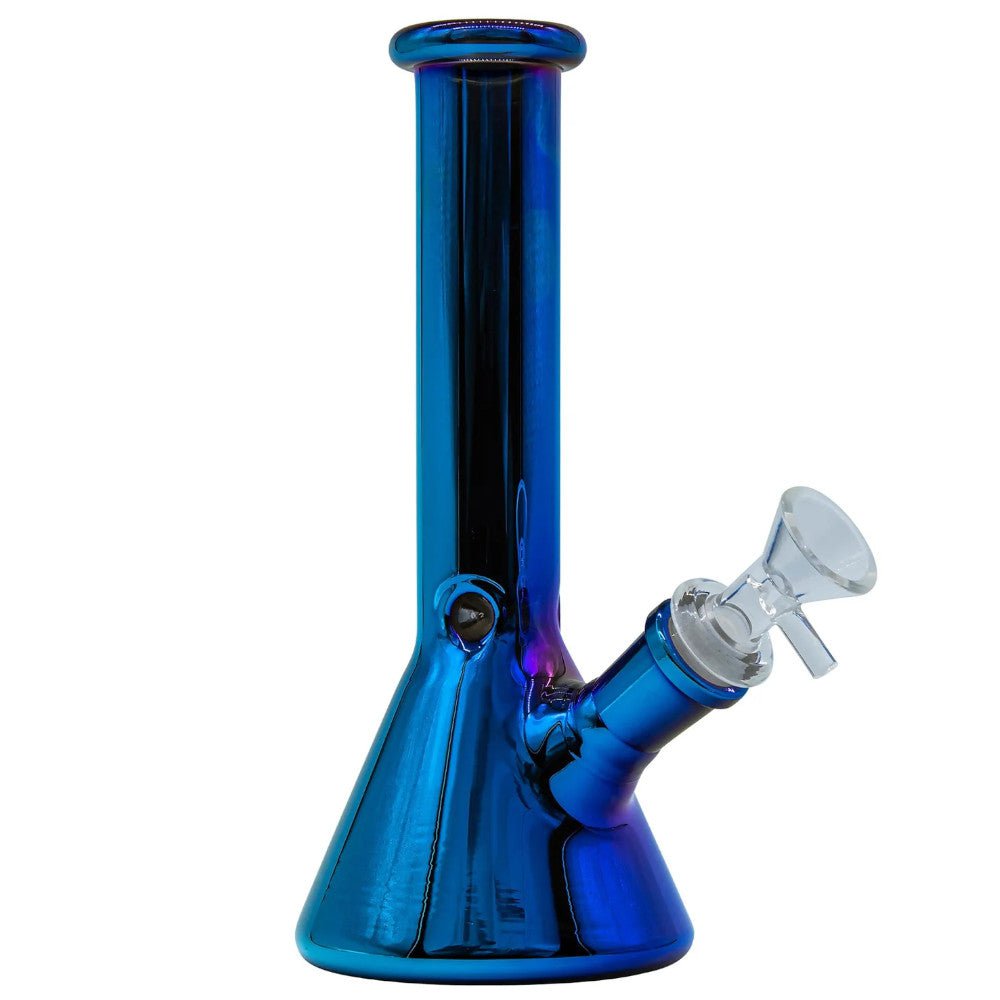 Fat Buddha Glass Bong Blue Crystal Beaker Bong