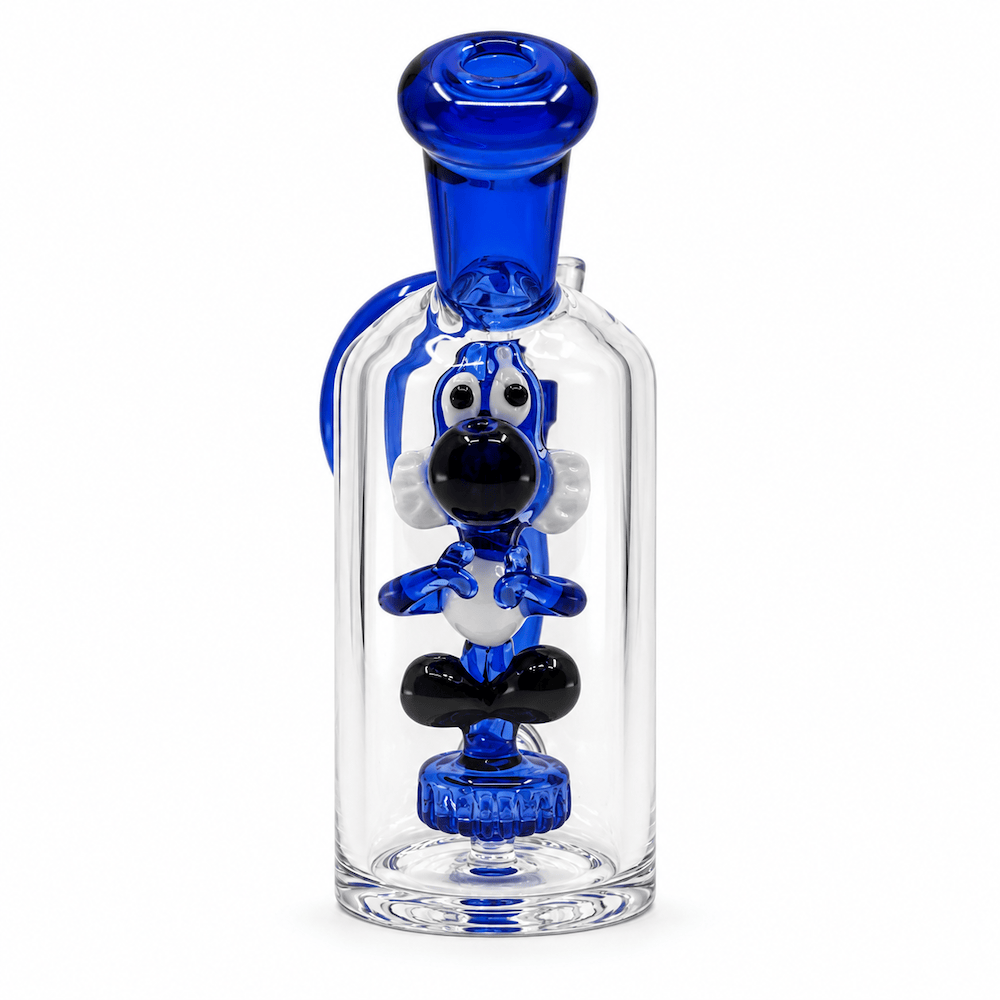 Fat Buddha Glass Bong Blue Dino Bong