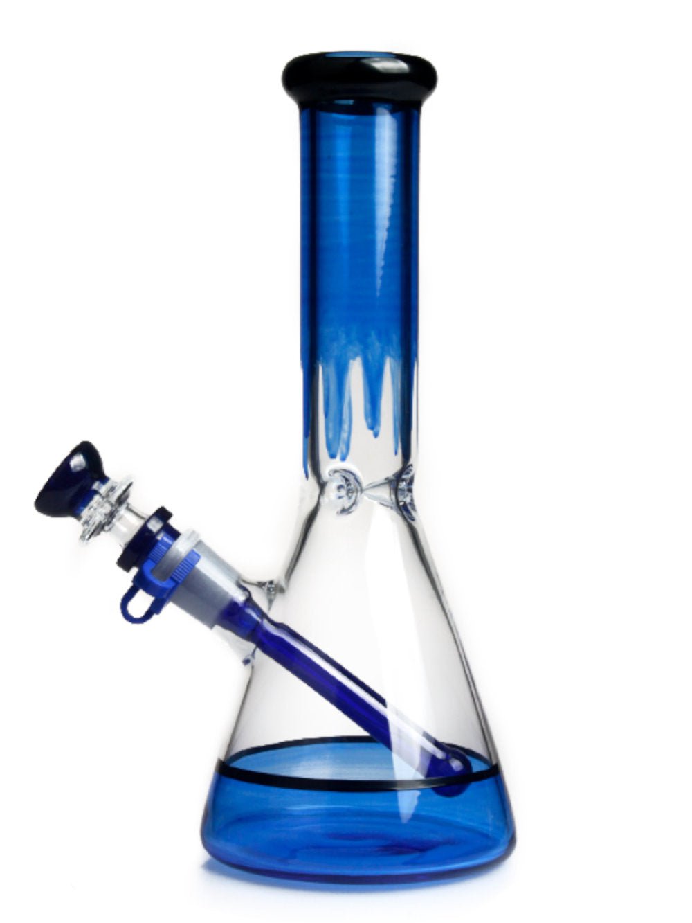 Fat Buddha Glass Bong Blue Drip Beaker Bong