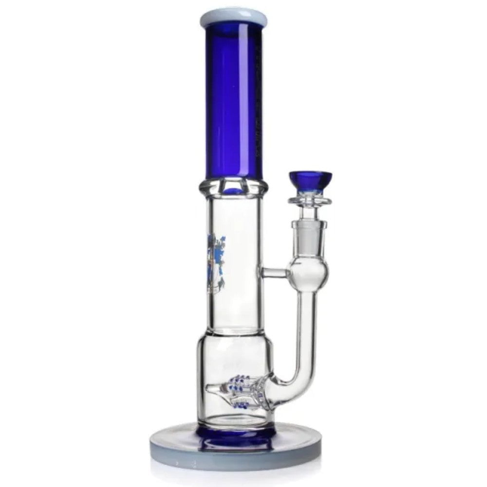 Phoenix Bong Blue Inline Straight Tube Bong