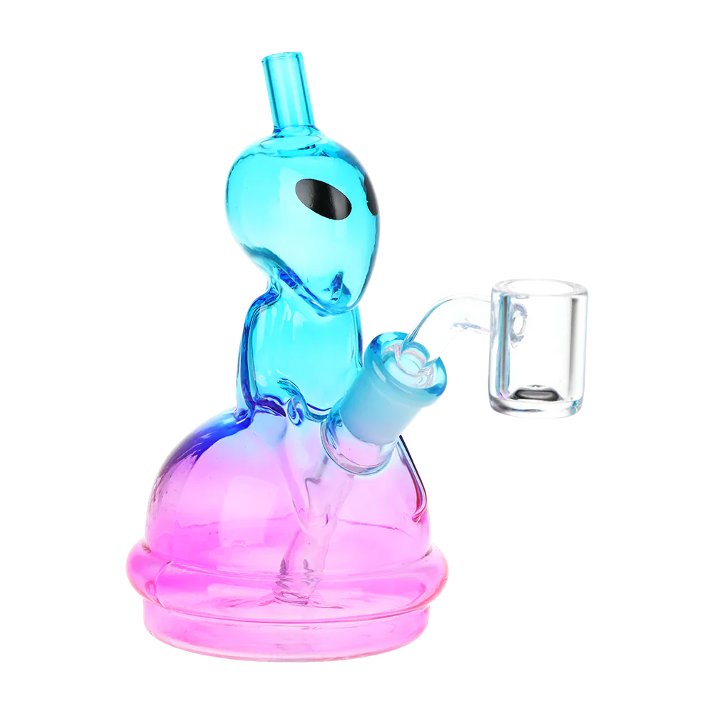 Fat Buddha Glass Bong Blue Interstellar Traveler Dab Rig